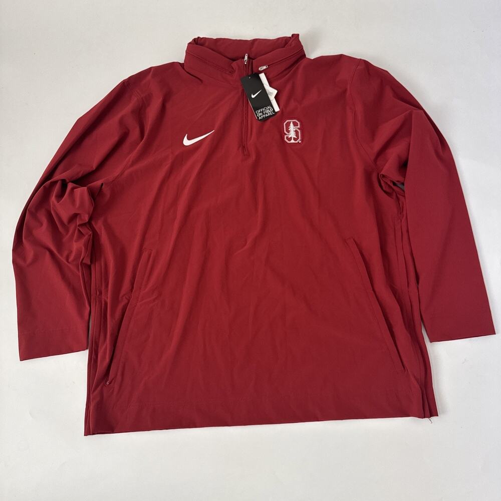Nike Stanford Cardinal ON Field Football Jacket Mens Hooded XXL DZ9043-613 NWT